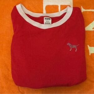 Pink / Victoria’s Secret Red Crewneck Sweatshirt | L